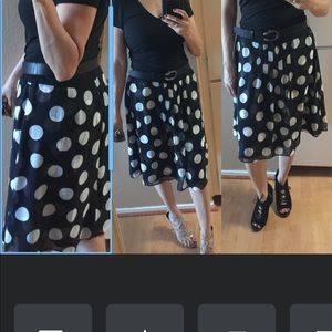 ANN TAYLOR polkadot skirt